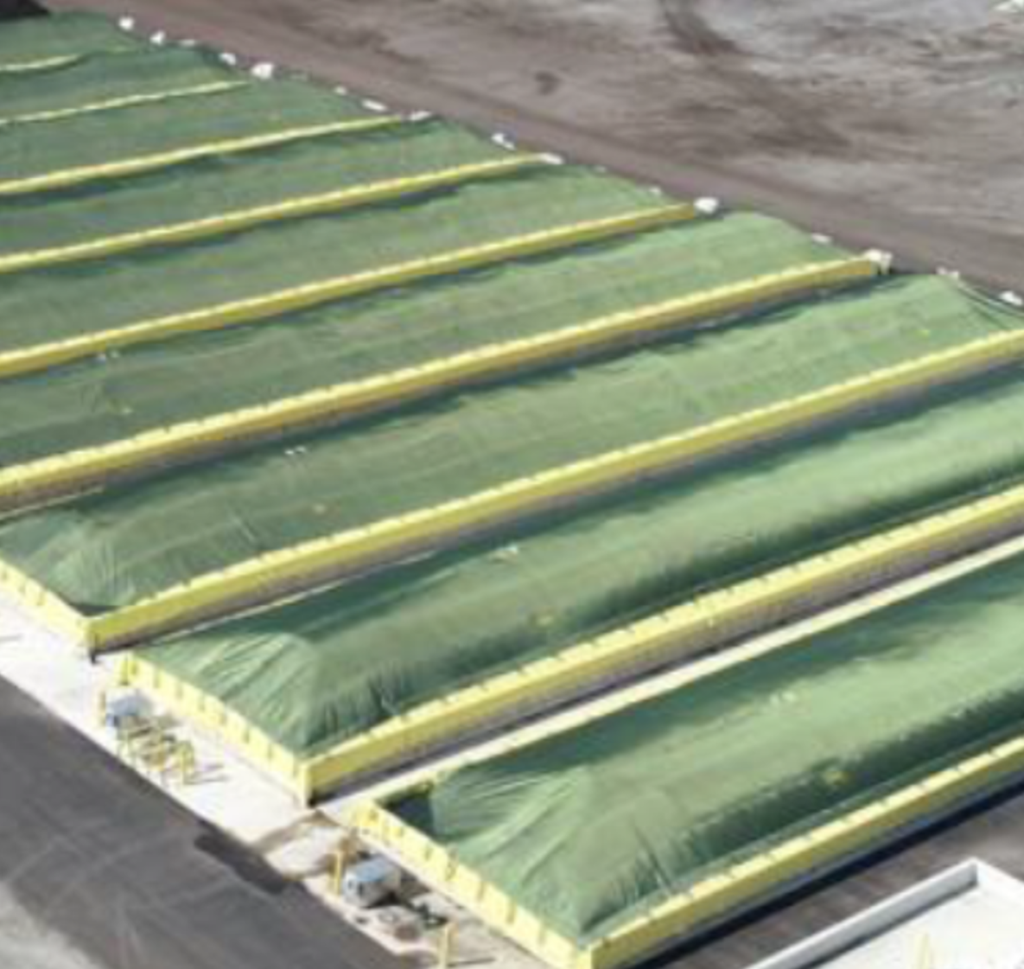 Covered Aerated Static Pile Composting Artistic Rendering