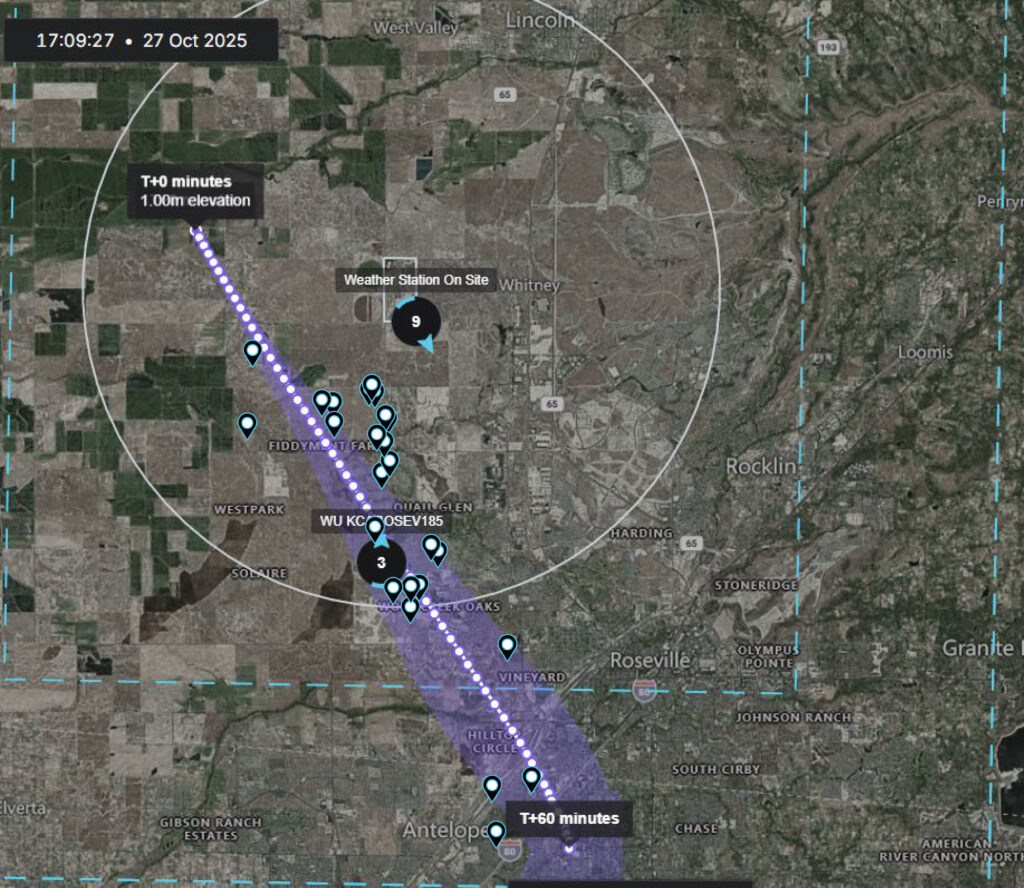 Pin Location and Odor Trajectory